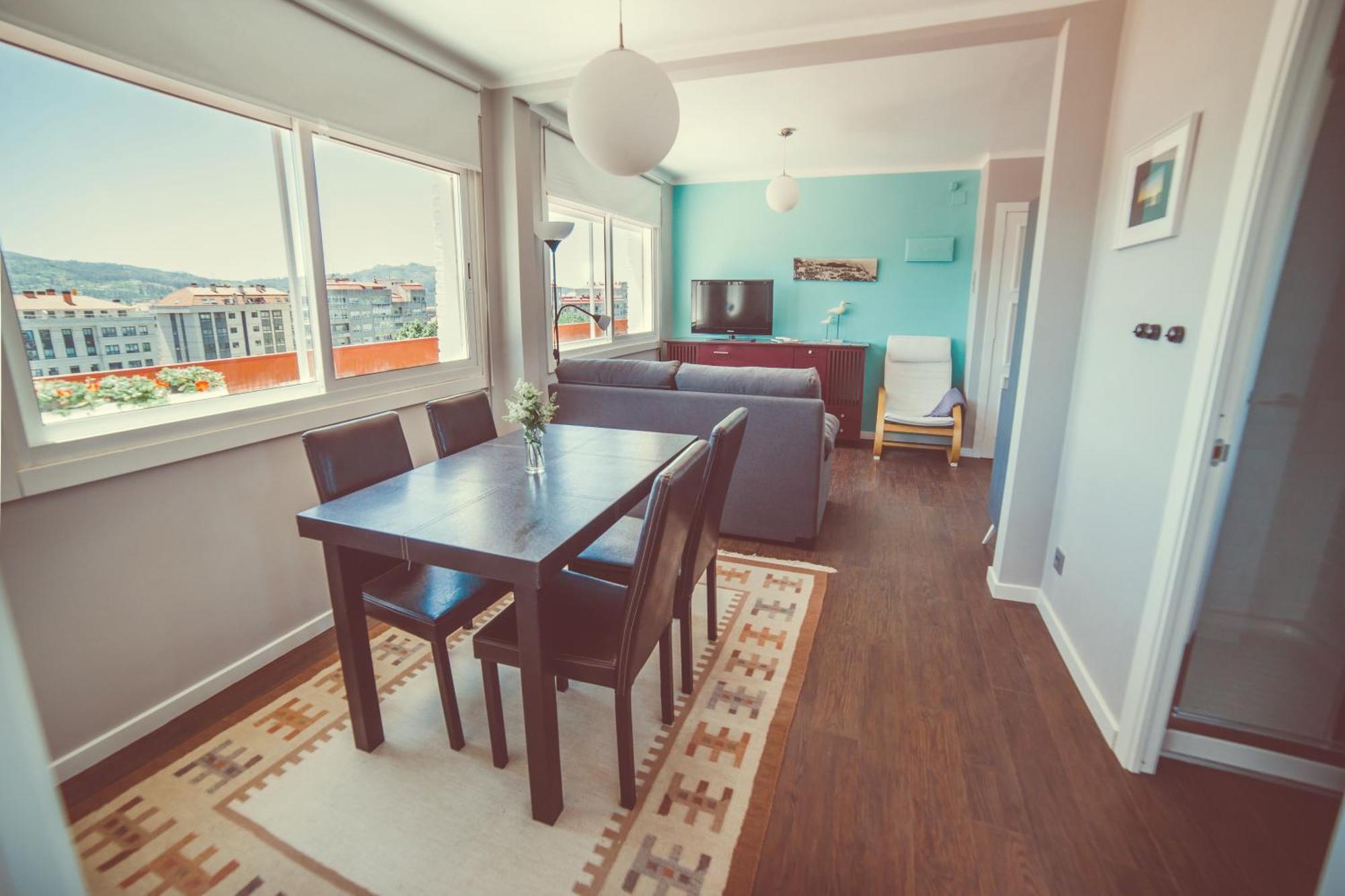 Apartamento Ático con vistas entre centro y playa Vigo Exterior foto